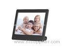 Black 8 Inch Small Electronic Digital Photo Frames Support SD / MMC Cards