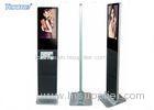 Full Function Bookshelf LCD Screen Advertising Floor Standing For Airport / Supermarket