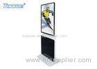 55" Floor Stand LCD Digital Signage With Rotating Screen for Hotel / Building