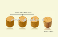 WATER TRANSFER CAP NATURAL WOODEN BAMBOO COLOR