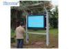 High Brightness LCD Digital Signage Display 55 Inch With Stainless Steel Frame