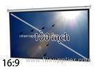 Fast Fold 100'' 16 x 9 Widescreen Manual Projection Screen School Display