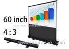 60" Inch 4 By 3 Front Manual Projection Screen With Aluminium Case