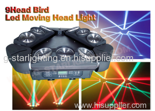 9 heads Birds Led Moving Head /led effect lights/ stage light