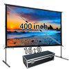 400&quot; Bright Image Front Fast Fold Projection Screen With Travel Case