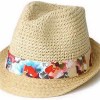 Beige Fedora Paper Straw Hat