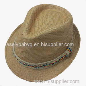 Black Paper Straw Hats for Men