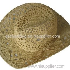 Cowboy Hat Made of Natural Straw