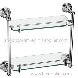 Retro Double Shelf With Glass