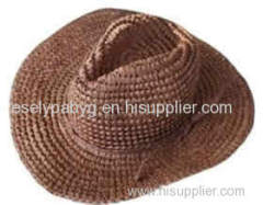 Custom Cowboy Style Paper Straw Hat with Logo