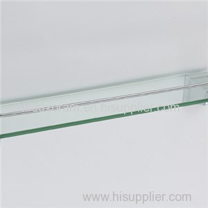 Polished Chrome Bath Glass Shelf