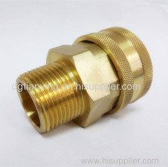 Interchange hydraulic couplings male & female safety coupler