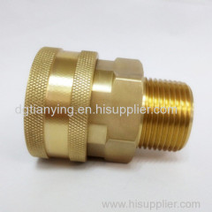 Interchange hydraulic couplings male & female safety coupler