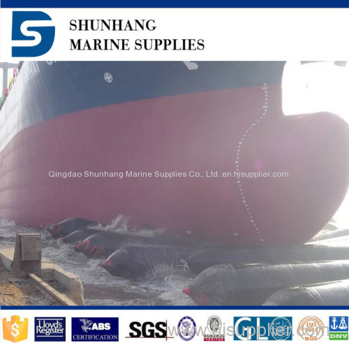 Long life span marine airbag for ship launching