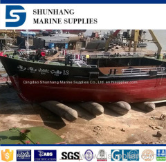 Long life span marine airbag for ship launching