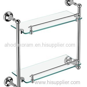 Chrome Plated Shelf With Glasses