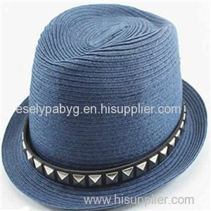 Fashion Raffia and Paper Straw Fedora Hats for Ladies