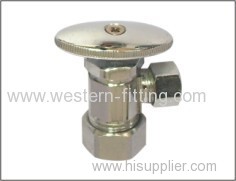 Brass Angle Valve Brass Stem Chrome Plated