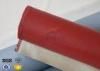 1000 Degrees Red Coating High Silica Fabric Thin Fiberglass Cloth 700gsm