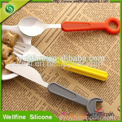 3 pcs tooling silicone tableware sets silicone fork spoon knife sets