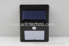 8 LED Solar Power PIR Motion Sensor Wall Light Outdoor Waterproof Garden Lamp