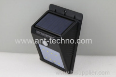 8 LED Solar Power PIR Motion Sensor Wall Light Outdoor Waterproof Garden Lamp