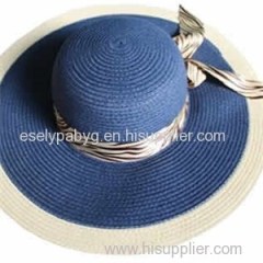 Paper straw floppy hat with Logo Customized