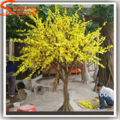 Orange color of plastic cherry blossom trees wedding trees