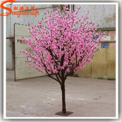 Orange color of plastic cherry blossom trees wedding trees