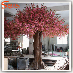 3.5 m high reasonable price large factory sale plastic cherry blossom trees