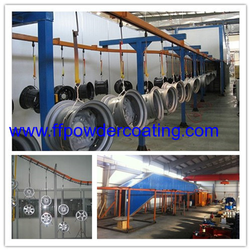 automatic Powder coating line for wheel