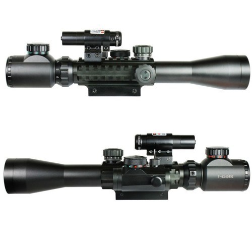 3-9X40EG Red Laser & Holographic Dot Sight Hunting Scope