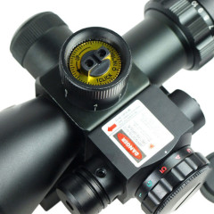 2.5-10X40E Rifle Scope Red/Green Dual illuminated with Red Laser