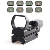 Tactical 20mm Holographic 1x22x33 4 Reticle Reflex Red Green Dot Sight Scope