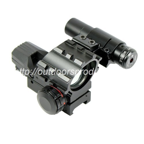 Tactical Red / Green 4 Reticles Reflex Dot Scope & laser sight