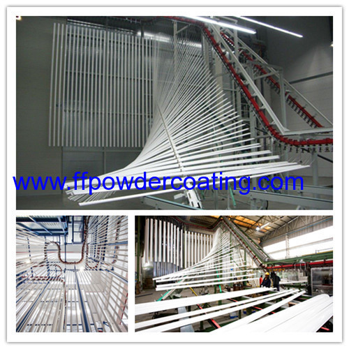 vertical aluminium profile powder coating line