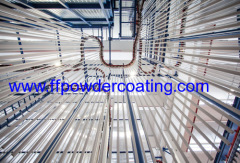 vertical aluminium profile powder coating line