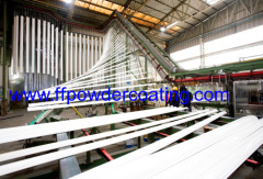 vertical aluminium profile powder coating line