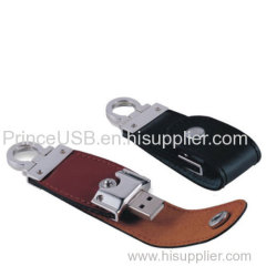 8GB Promotion Leather USB Flash Drive With Logo Chinese Bulk Promotion OEM Logo Leather USB Flash Drive