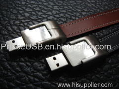 8GB Hot Selling Leather USB Flash Drive Promotional Gift Custom Leather USB Flash Drive with Full Color Printing