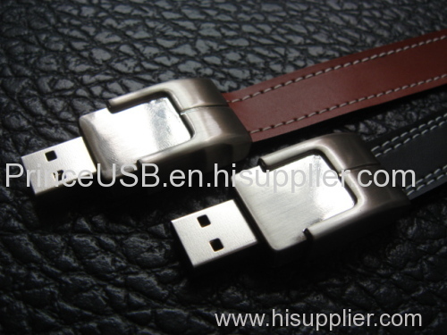 8GB Hot Selling Leather USB Flash Drive Promotional Gift Custom Leather USB Flash Drive with Full Color Printing