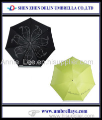 Cheap folding umbrella high quality promotional umbrellas 3 fold umbrella