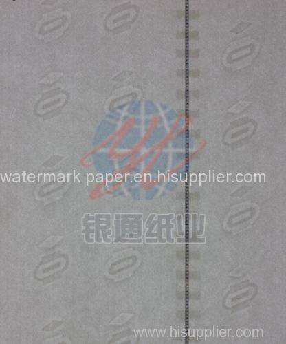 security thread watermark paper for certificate