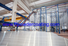 Vertical Type Aluminum profile powder coating line