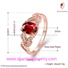 Gold Plated Costume Fashion Zircon Jewelry Rings