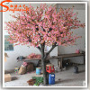 Pink flowers artificial cherry blossom trees plastic trees for wedding decoration