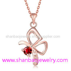 Gold Plated Costume Fashion Zircon Jewelry Women Necklaces