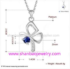 Gold Plated Costume Fashion Zircon Jewelry Women Necklaces