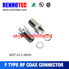 RF CONNECTOR F CONNECTOR RIGHT ANGLE PCB MOUNT JACK