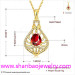 Gold Plated Costume Fashion Zircon Jewelry Woman Necklaces